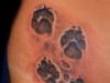 What does a paw tattoo mean?