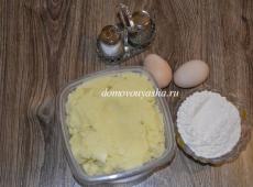Recipe for delicious potato zrazas